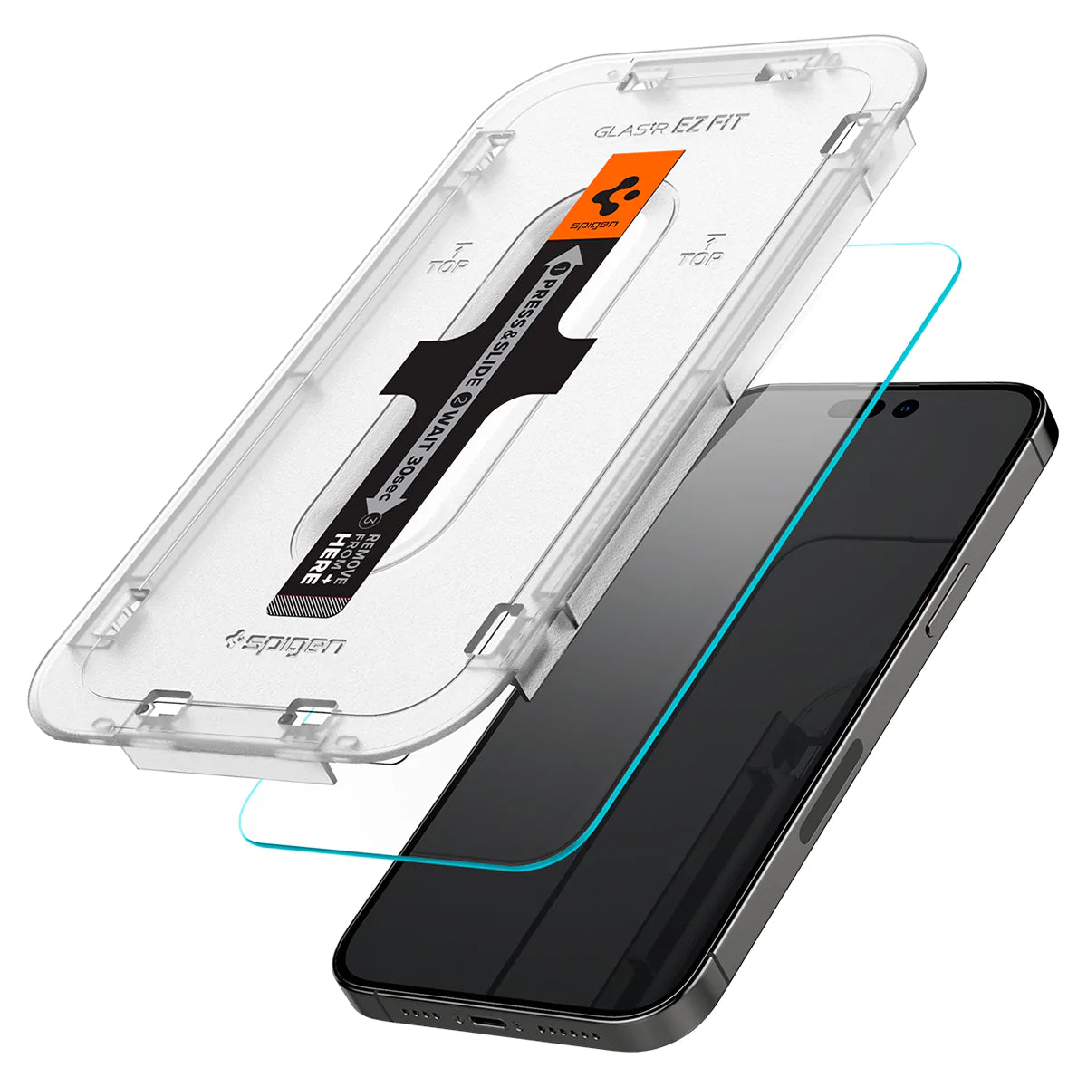 Spigen iPhone 14 Pro Max Screen Protector EZ FIT GLAS.tR (Sensor Protection) - 2 Pack