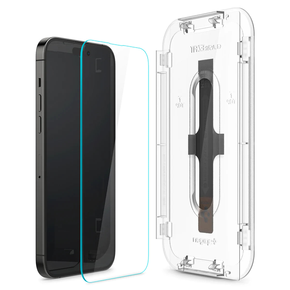 Spigen iPhone 14 Pro Max Screen Protector EZ FIT GLAS.tR (Sensor Protection) - 2 Pack