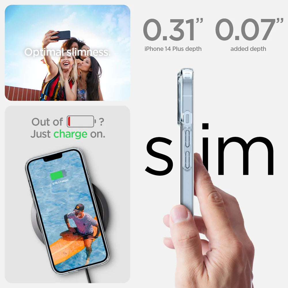 Spigen iPhone 14 Plus Case Liquid Crystal - Crystal Clear