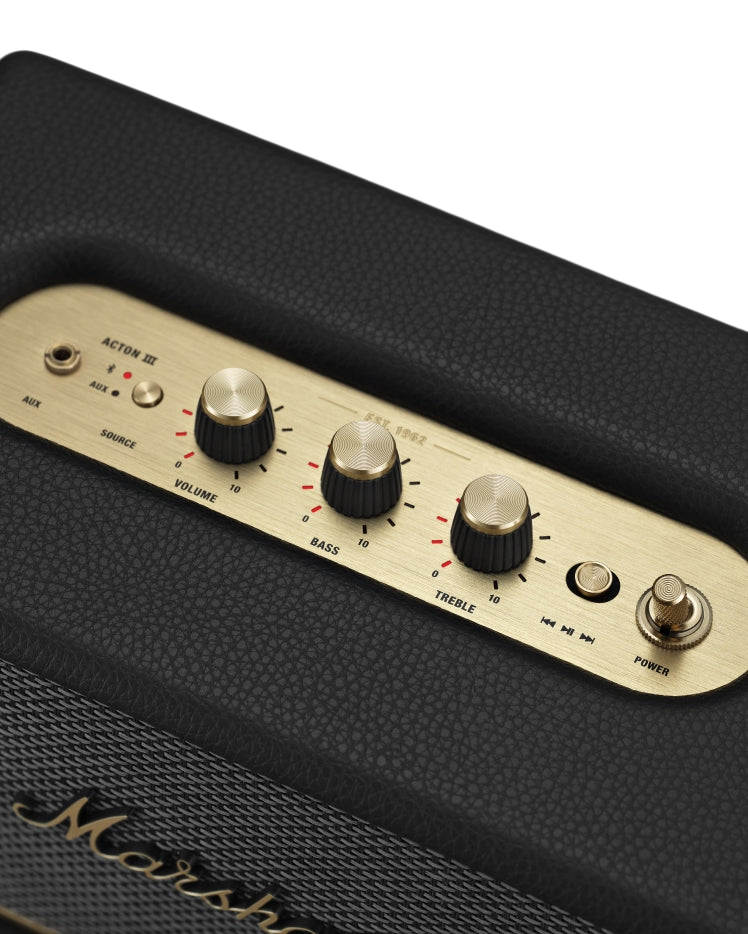 Marshall Acton III Home Bluetooth Speaker - Black #color_black