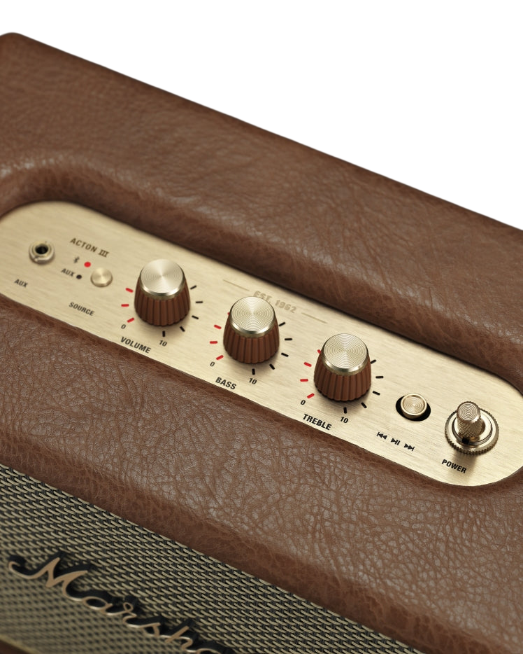 Marshall Acton III Home Bluetooth Speaker - Brown #color_brown
