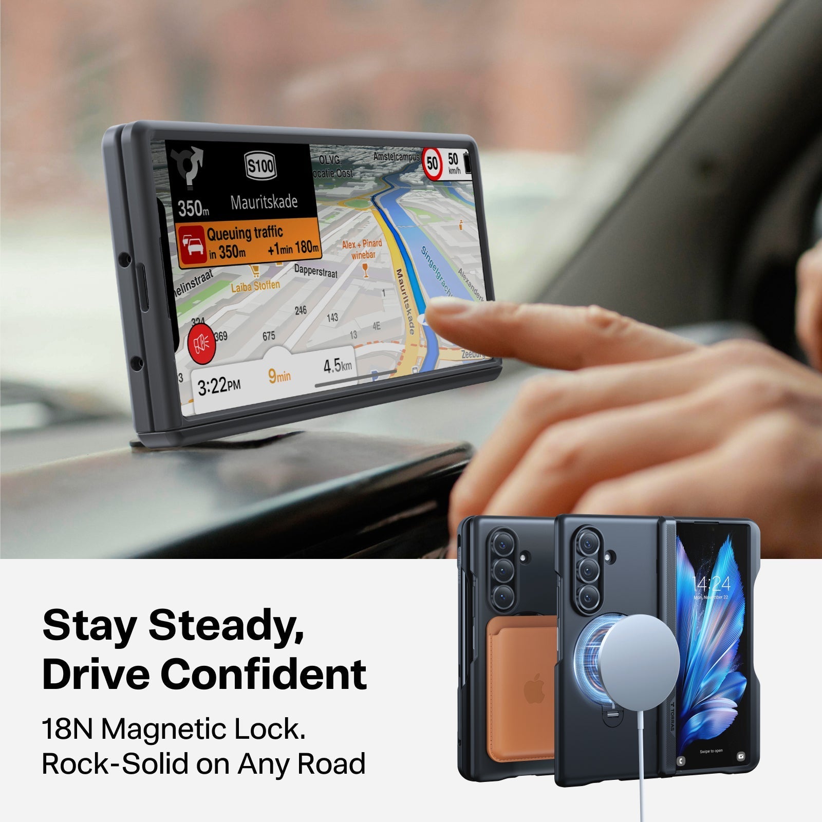 Torras Ostand Q3 Spin for Samsung Z Fold 7