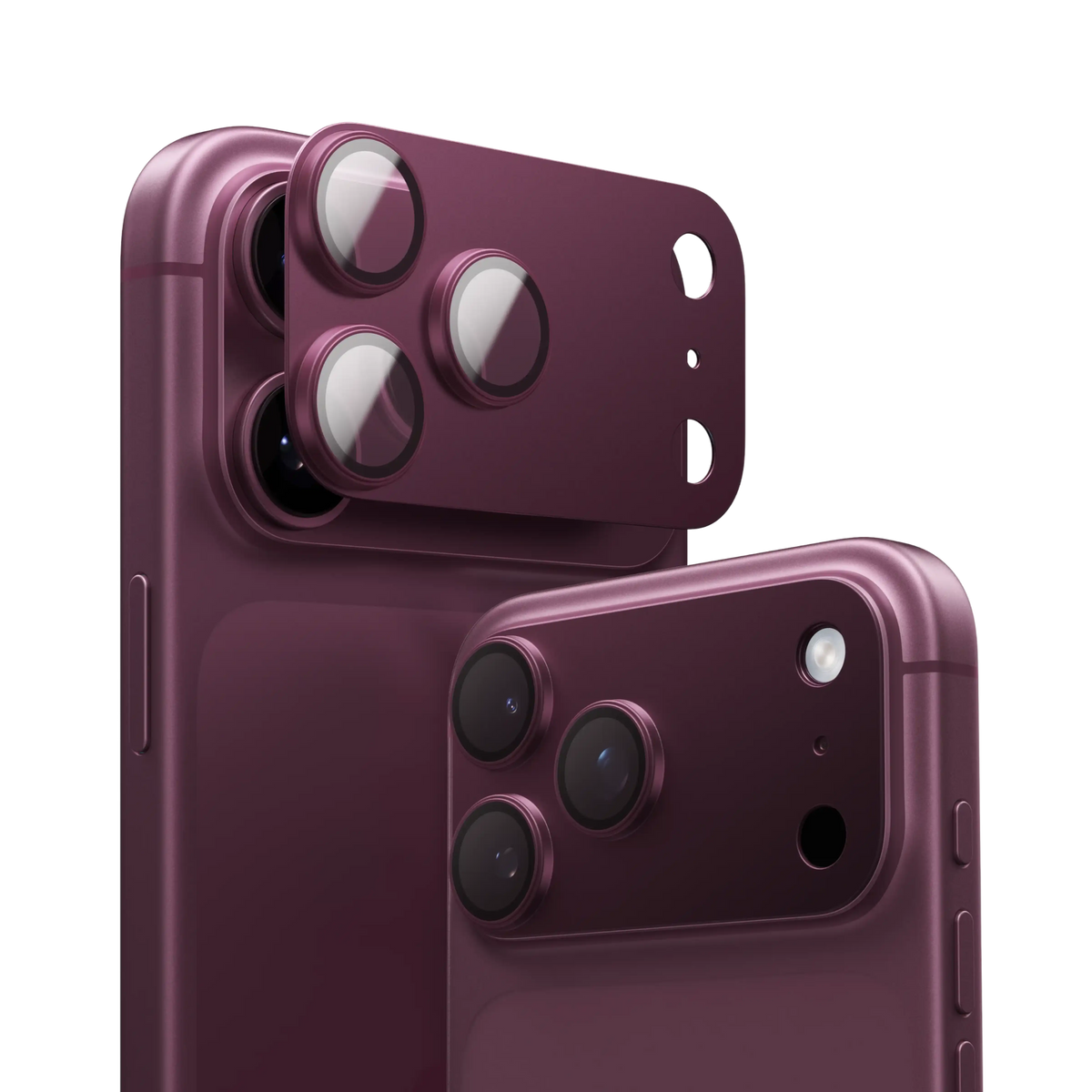 Torras CameraGo Camera Lens Protector for iPhone 18 Pro Max - Burgundy #color_burgundy