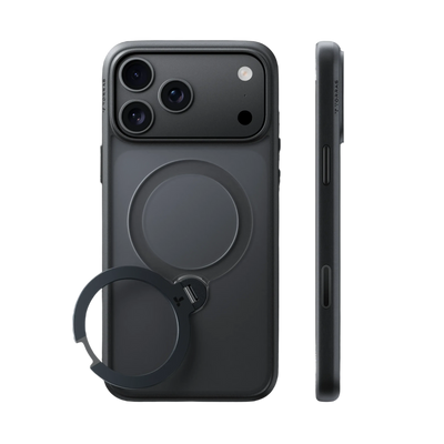 Torras Ostand Q3 Spin Case for iPhone 18 Pro - Black #color_black
