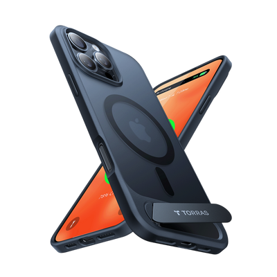 TORRAS Pstand Horizontal and Vertical Kickstand MagSafe Case for iPhone 16 Pro Max