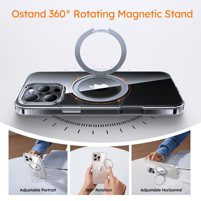TOORAS Ostand Pro 360° Rotate Stand MagSafe Case for iPhone 16 Pro