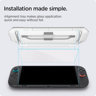 Spigen Nintendo Switch 2 Tempered Glass EZ FIT GLAS.tR [2 Pack]