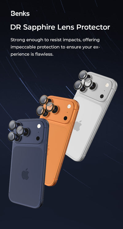 Benks Sapphire Lens Protector for iPhone 17 Pro Max / 17 Pro