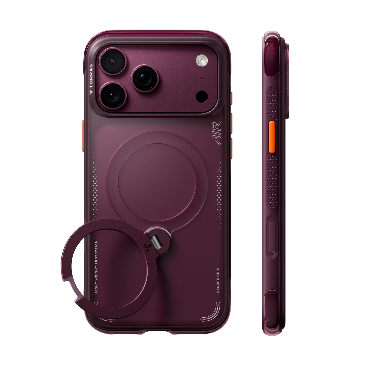 Torras Ostand Q3 Air Case for iPhone 18 Pro - Cosmic Purple #color_cosmic-purple