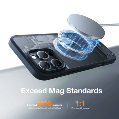 حافظة TORRAS Pstand مع قاعدة أفقية ورأسية MagSafe لهاتف آيفون 16 برو