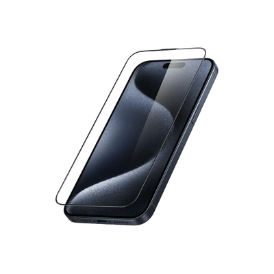 واقي شاشة Anker Easy Fit (ShieldX Glass) لـ iPhone 16 Pro (عبوة من قطعتين)