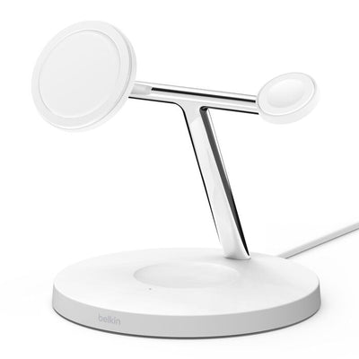 Belkin BoostCharge Pro 3-in-1 Wireless Charger with Official MagSafe Charging 15W
