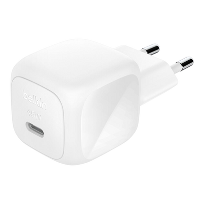 Belkin 45W USB-C wall charger with 2-pin EU plug