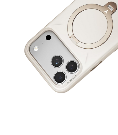 Torras Ostand Q3 Silicone Case for iPhone 18 Pro - White #color_white