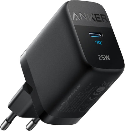 شاحن Anker 312 Ace بقدرة 25 واط بقابس ثنائي السنون مع ضمان 18 شهرًا