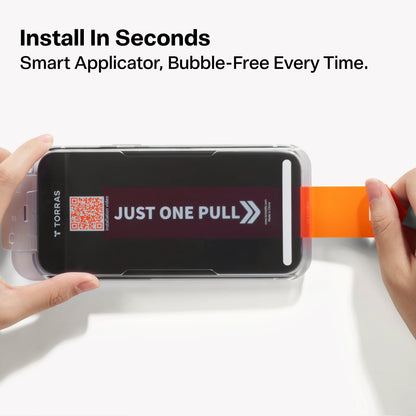 TORRAS GlassGo Tempered Glass Privacy Screen Protector for iPhone 17 Pro Max / 17 Pro / Air / 17 - 1 Pack