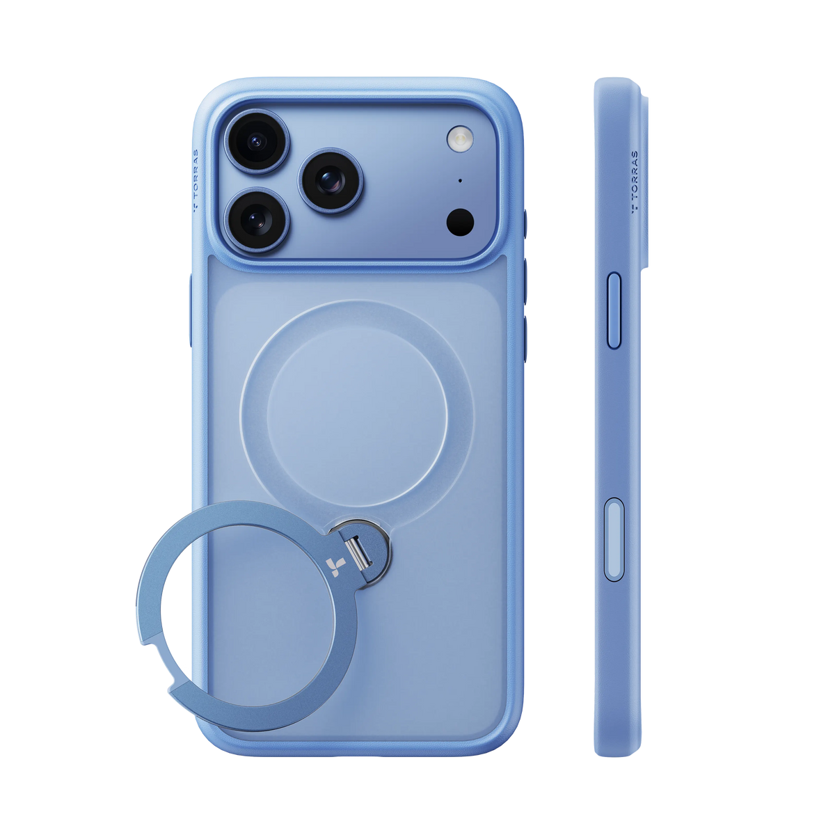Torras Ostand Q3 Spin Case for iPhone 18 Pro Max - Blue #color_blue