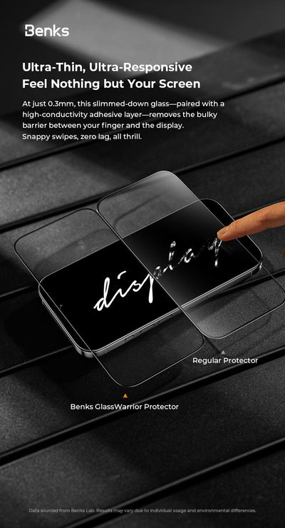 Benks GlassWarrior Sapphire Screen Protector for iPhone 17 Series (17 / Pro / Pro Max / Air)