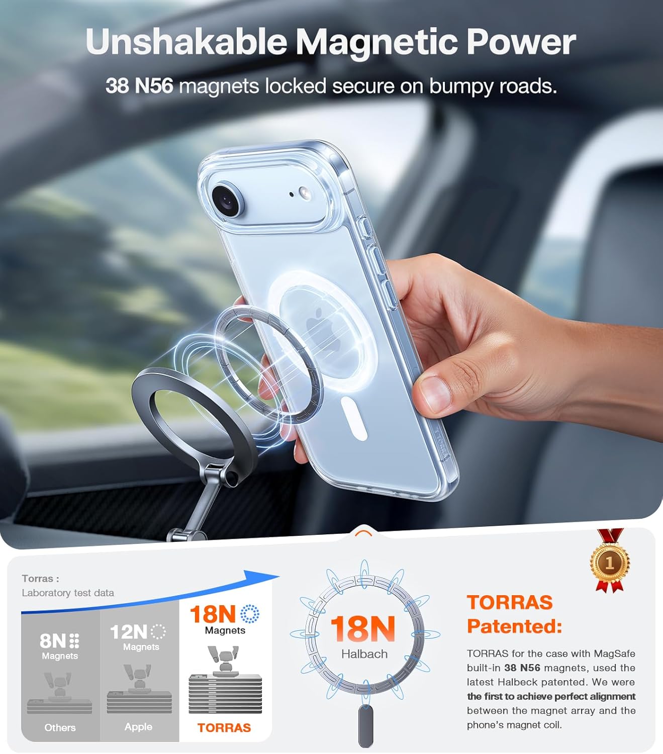 TORRAS SlimFit MagSafe Case for iPhone 17 Pro Max / 17 Pro / Air / 17