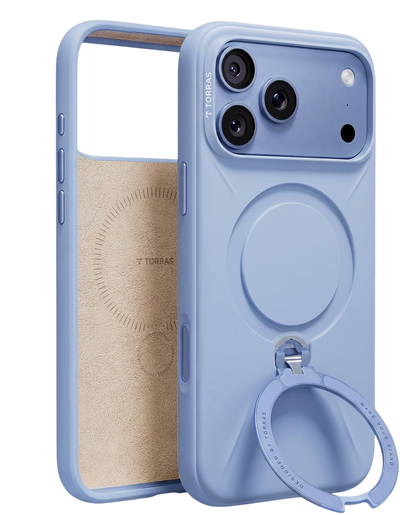 Torras Ostand Q3 Silicone Case for iPhone 18 Pro - Blue #color_blue