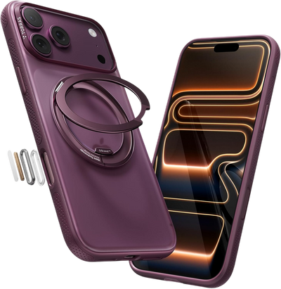 Torras Ostand O3 Light Case for iPhone 18 Pro - Burgundy #color_burgundy