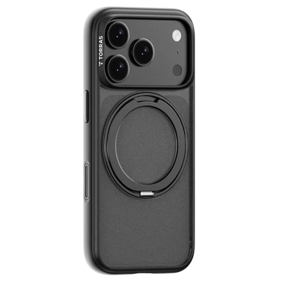 Torras Ostand O1 Guardian Case for iPhone 18 Pro Max - Black 