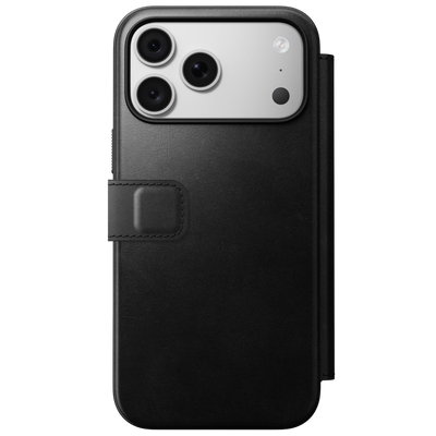 Nomad Modern Leather Folio Case for iPhone 18 Pro Max - Black (Horween), view 4 #color_black-horween