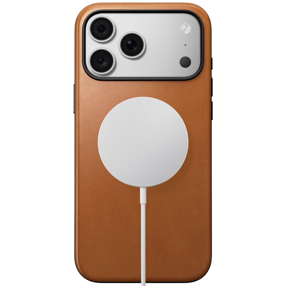 Nomad Modern Leather Case for iPhone 18 Pro Max - Saddle (Horween), view 2 
