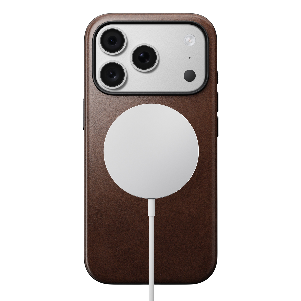 Nomad Modern Leather Case for iPhone 18 Pro - Rustic Brown (Horween), view 2 