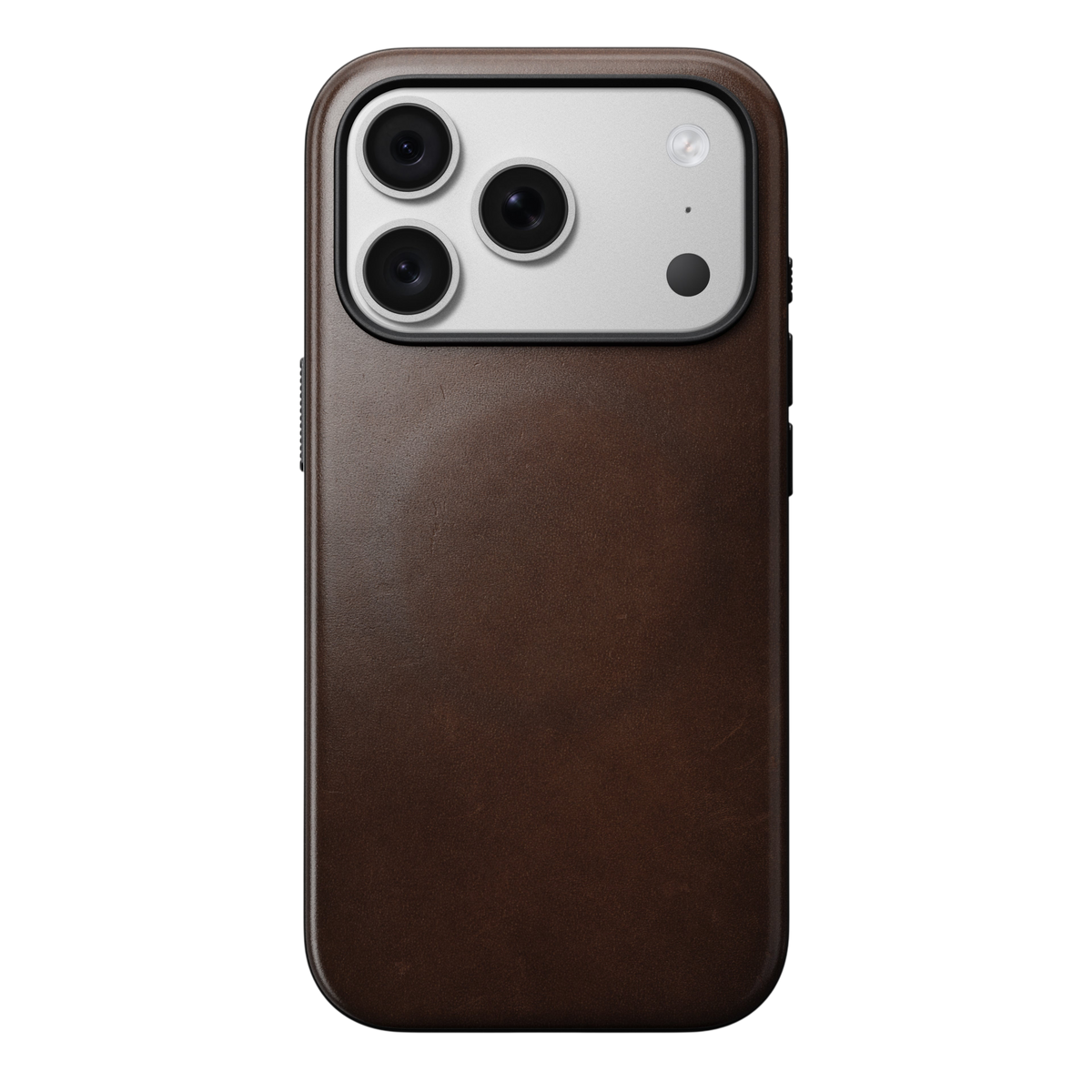 Nomad Modern Leather Case for iPhone 18 Pro - Rustic Brown (Horween), view 4 