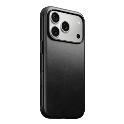 Nomad Modern Leather Case for iPhone 18 Pro - Black (Horween) 