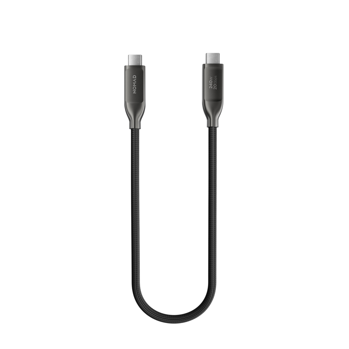 Nomad USB4 USB-C Cable Kevlar - Carbide - 0.3M