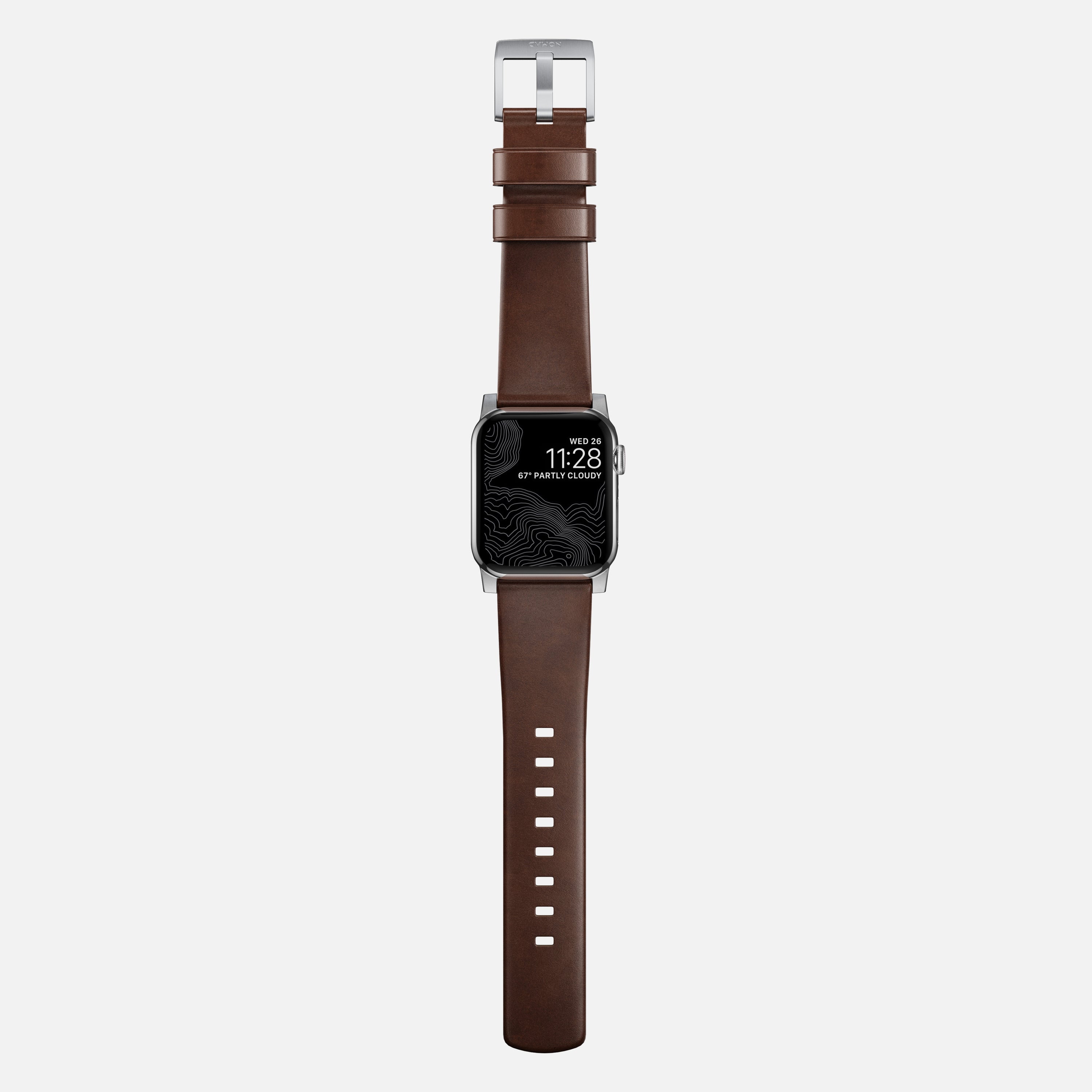 Nomad Modern Band for Apple Watch 49mm / 46mm / 45mm (Brown / Horween Leather)