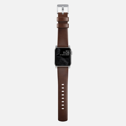 Nomad Modern Band for Apple Watch 49mm / 46mm / 45mm (Brown / Horween Leather)