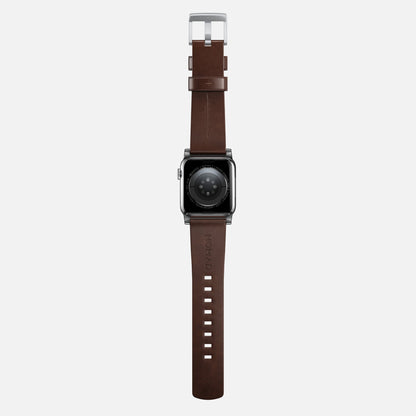 Nomad Modern Band for Apple Watch 49mm / 46mm / 45mm (Brown / Horween Leather)
