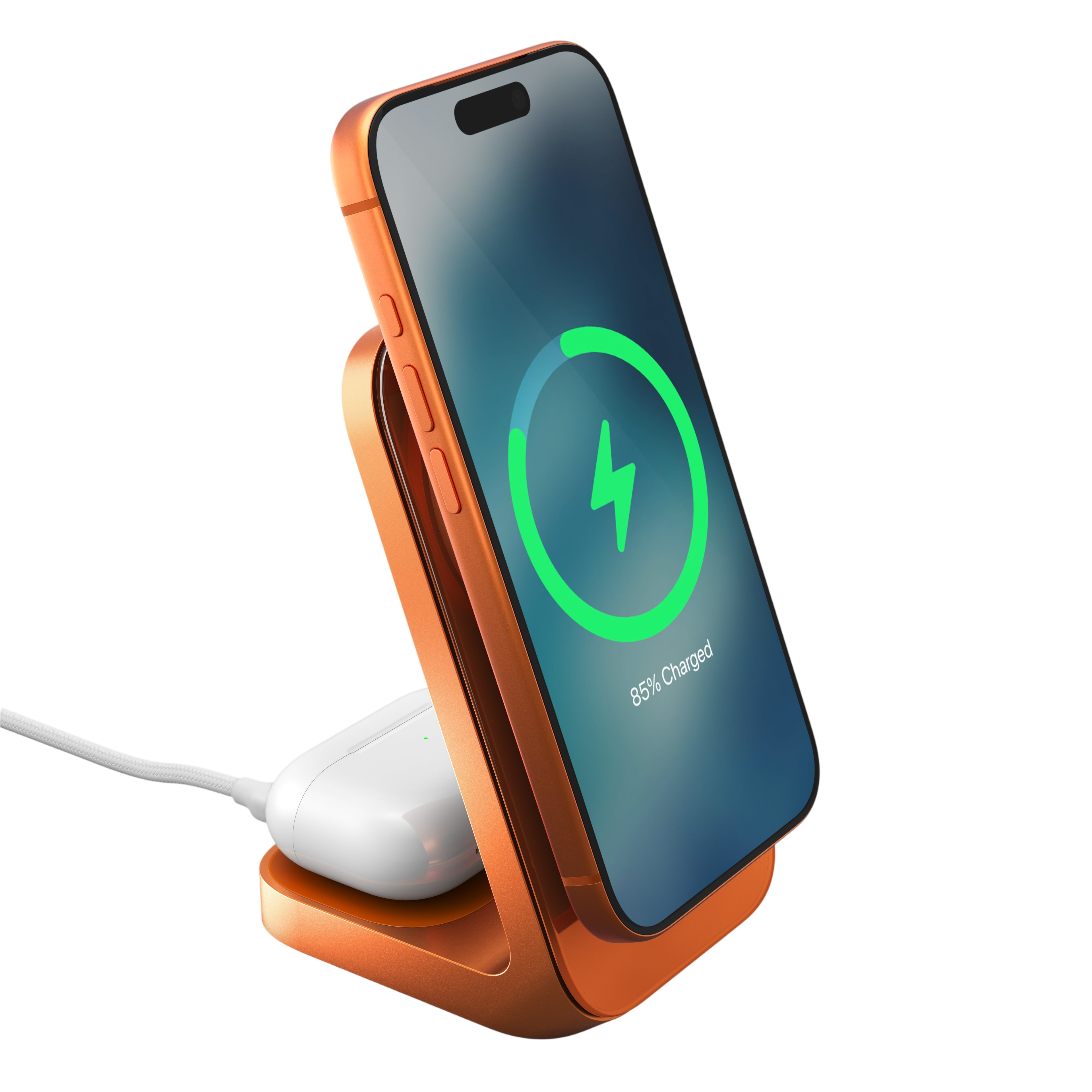 Nomad Stand One (4th Gen) Qi2.2 - Stellar Orange 