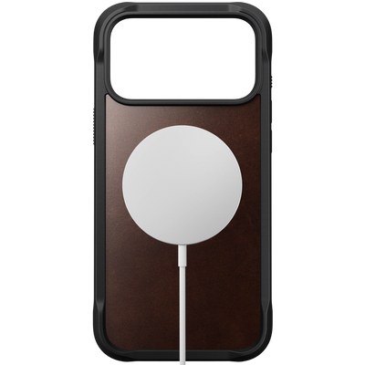 Nomad Rugged Leather Case for iPhone 17 Pro Max Horween) - Rustic Brown #color_rustic-brown