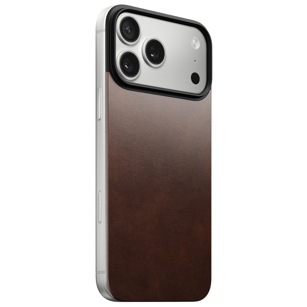 Nomad Mag Leather Back Case for iPhone 17 Pro Max - Rustic Brown 