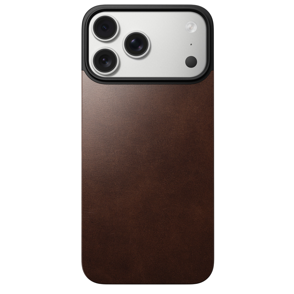 Nomad Mag Leather Back Case for iPhone 17 Pro Max - Rustic Brown 