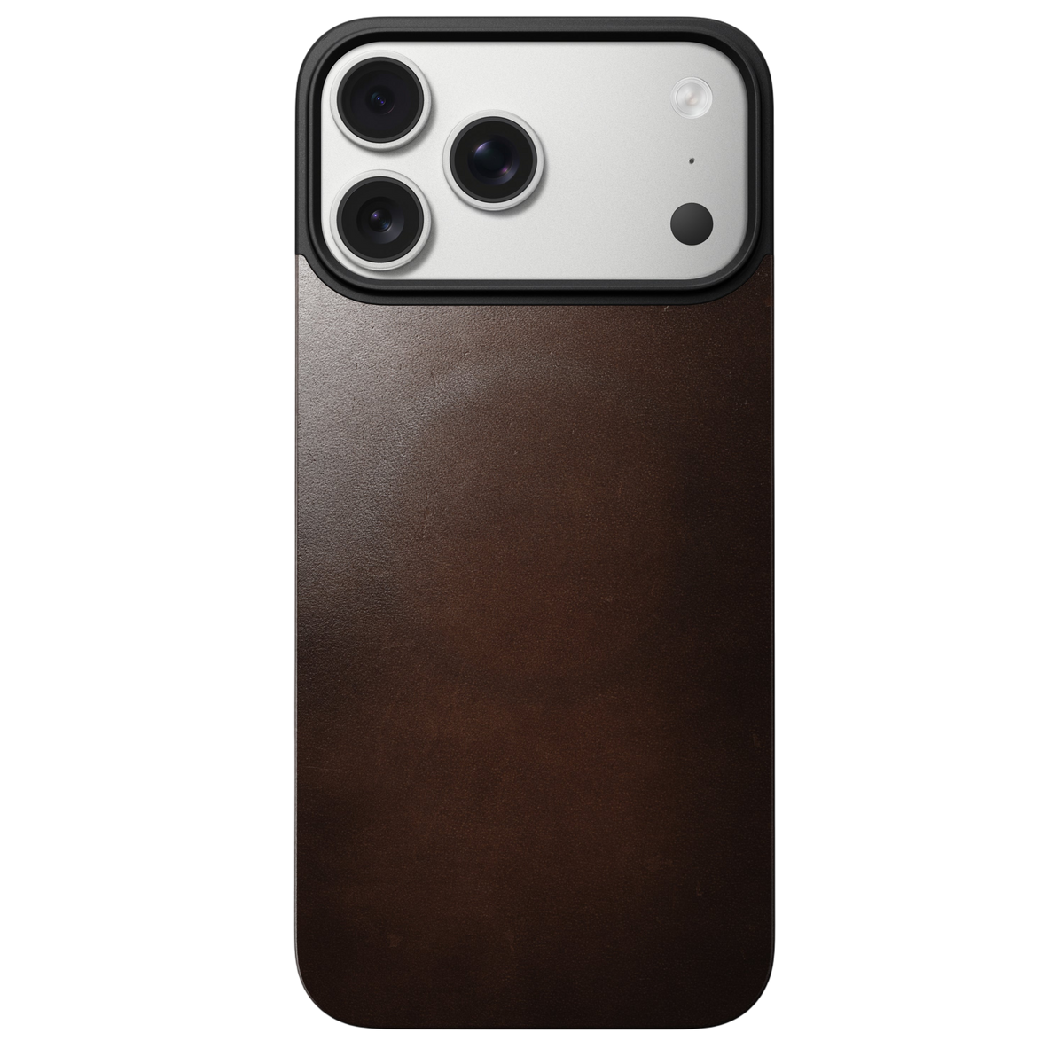 Nomad Mag Leather Back Case for iPhone 17 Pro Max - Rustic Brown 