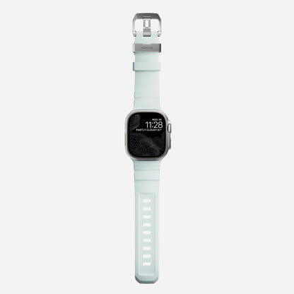 Nomad Rocky Point Band for Apple Watch 49mm / 46mm / 45mm - Icy Glow Blue (Special Edition)