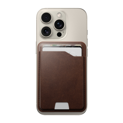 Nomad Leather Mag Wallet with Find My Tracking