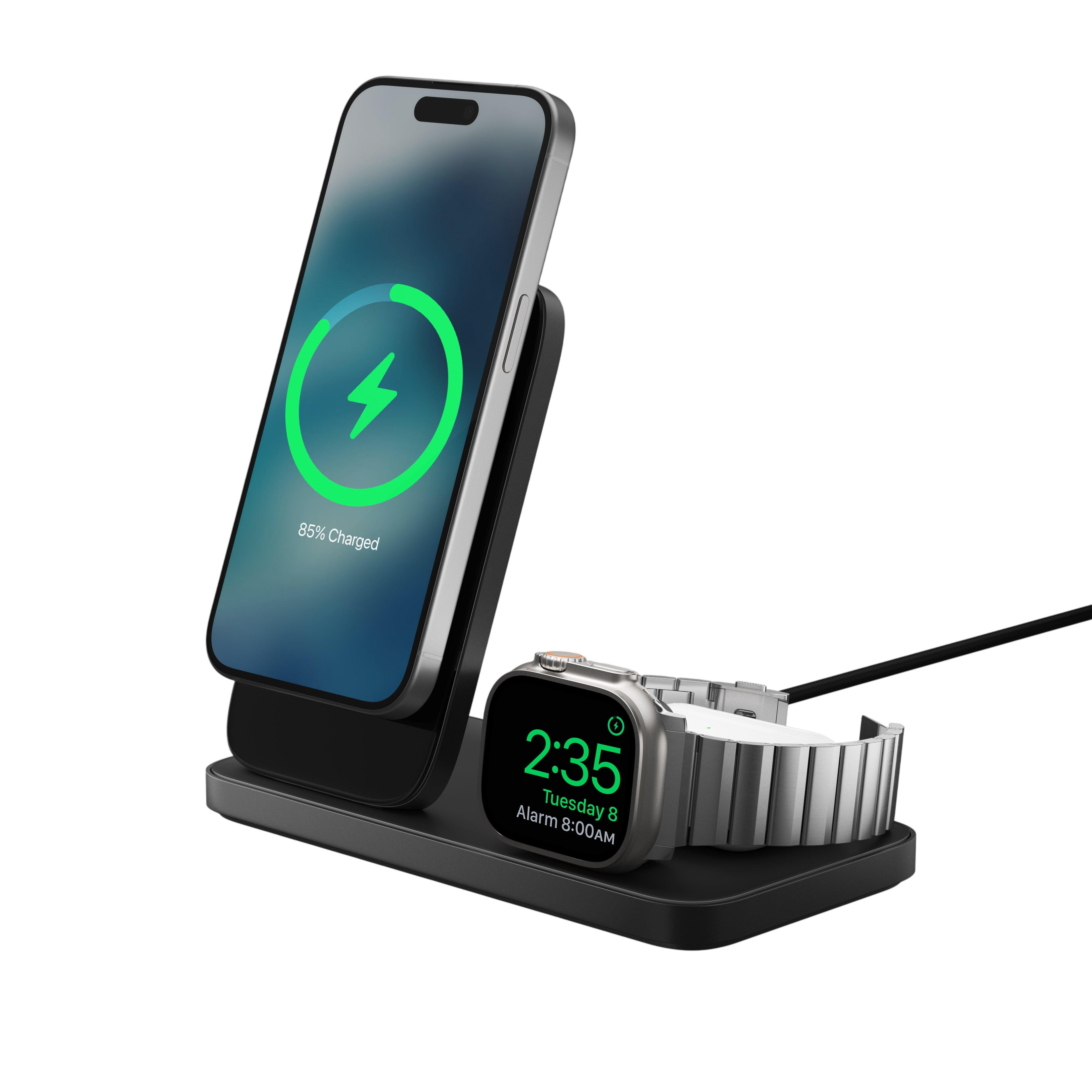 Nomad Stand One Max Qi2 3-in-1 Charging Hub (3rd Gen)