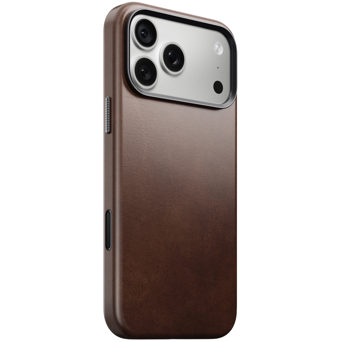 Nomad Traditional Leather Case for iPhone 18 Pro Max - Rustic Brown (Horween) #color_rustic-brown-horween