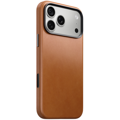 Nomad Traditional Leather Case for iPhone 18 Pro Max - Saddle (Horween) #color_saddle-horween
