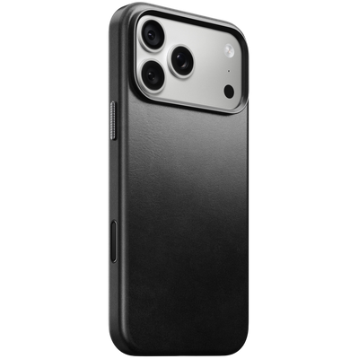 Nomad Traditional Leather Case for iPhone 18 Pro Max - Black (Horween) #color_black-horween