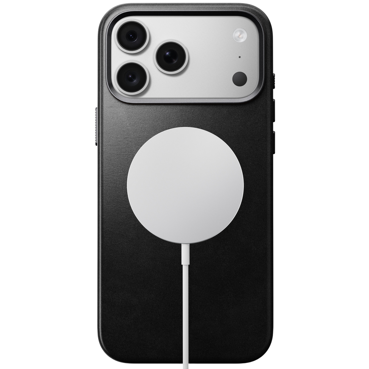 Nomad Traditional Leather Case for iPhone 18 Pro Max - Black (Horween), view 2 #color_black-horween