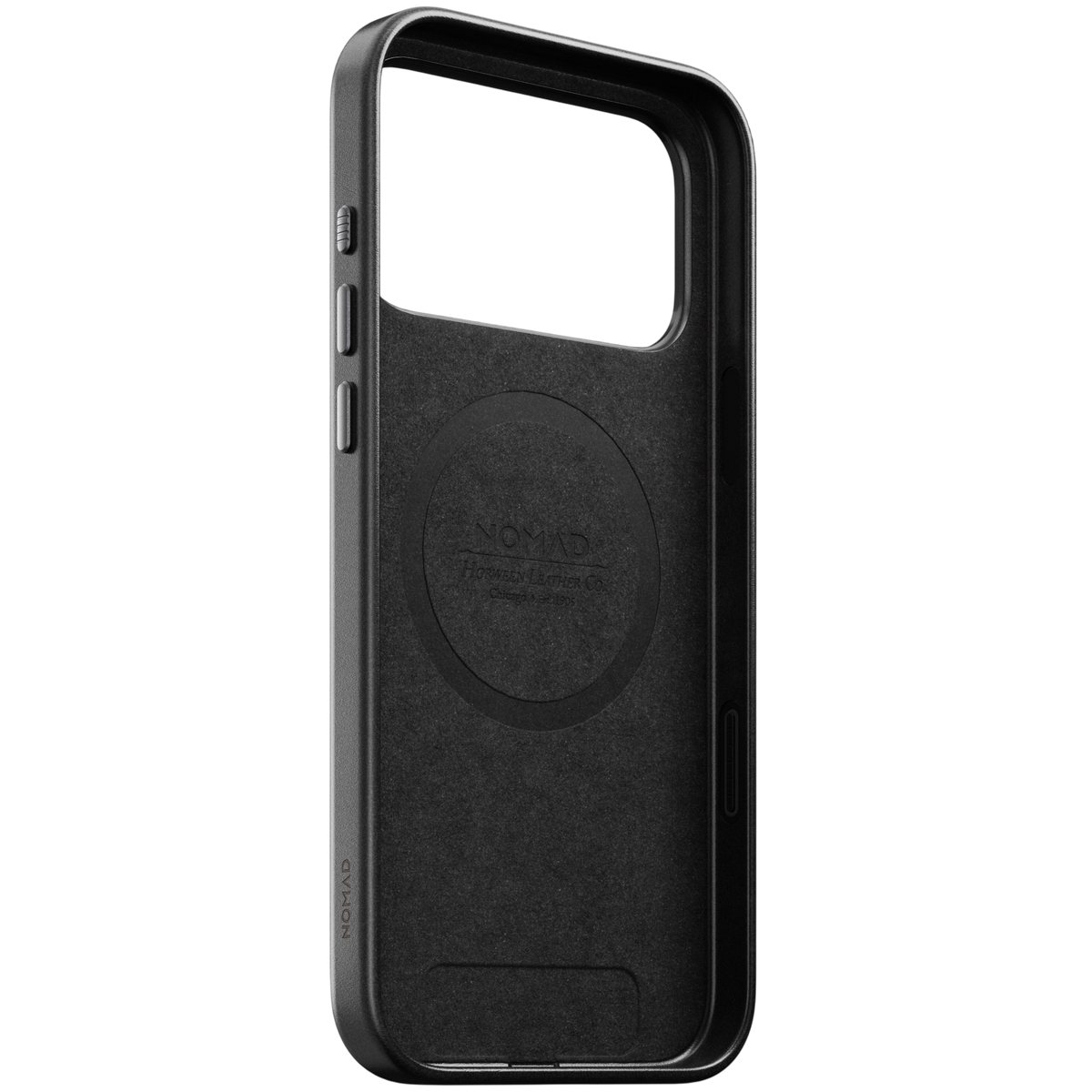 Nomad Traditional Leather Case for iPhone 18 Pro Max - Black (Horween), view 4 #color_black-horween