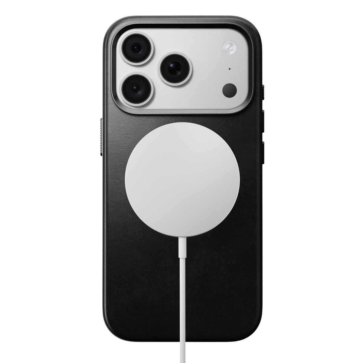 Nomad Traditional Leather Case for iPhone 18 Pro - Black (Horween), view 2 #color_black-horween
