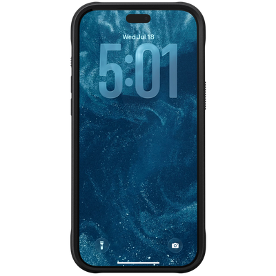 Nomad Rugged Leather Case for iPhone 18 Pro Max - angle